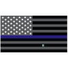 Grey Thin Blue Line Flag Decal 4" or 6" Thumbnail