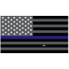 Grey Thin Blue Line Flag Decal 4" or 6" Thumbnail