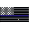 Grey Thin Blue Line Flag Decal 4" or 6" Thumbnail