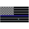Grey Thin Blue Line Flag Decal 4" or 6" Thumbnail