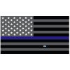 Grey Thin Blue Line Flag Decal 4" or 6" Thumbnail