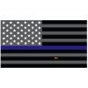 Grey Thin Blue Line Flag Decal 4" or 6" Thumbnail
