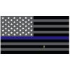 Grey Thin Blue Line Flag Decal 4" or 6" Thumbnail