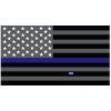 Grey Thin Blue Line Flag Decal 4" or 6" Thumbnail