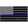 Grey Thin Blue Line Flag Decal 4" or 6" Thumbnail