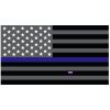 Grey Thin Blue Line Flag Decal 4" or 6" Thumbnail