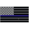 Grey Thin Blue Line Flag Decal 4" or 6" Thumbnail