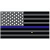 Grey Thin Blue Line Flag Decal 4" or 6" Thumbnail