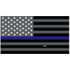 Grey Thin Blue Line Flag Decal 4" or 6" Thumbnail
