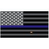 Grey Thin Blue Line Flag Decal 4" or 6" Thumbnail