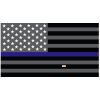 Grey Thin Blue Line Flag Decal 4" or 6" Thumbnail