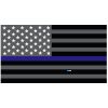 Grey Thin Blue Line Flag Decal 4" or 6" Thumbnail