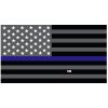 Grey Thin Blue Line Flag Decal 4" or 6" Thumbnail
