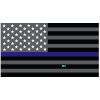 Grey Thin Blue Line Flag Decal 4" or 6" Thumbnail