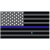 Grey Thin Blue Line Flag Decal 4" or 6" Thumbnail