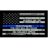 Thin Blue Line Blessed are the Peacemakers Flag Decal 4" or 6" Thumbnail