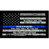 Thin Blue Line Blessed are the Peacemakers Flag Decal 4" or 6" Thumbnail