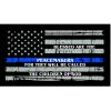 Thin Blue Line Blessed are the Peacemakers Flag Decal 4" or 6" Thumbnail