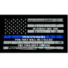 Thin Blue Line Blessed are the Peacemakers Flag Decal 4" or 6" Thumbnail