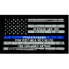 Thin Blue Line Blessed are the Peacemakers Flag Decal 4" or 6" Thumbnail