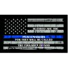 Thin Blue Line Blessed are the Peacemakers Flag Decal 4" or 6" Thumbnail