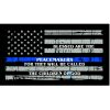 Thin Blue Line Blessed are the Peacemakers Flag Decal 4" or 6" Thumbnail