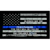 Thin Blue Line Blessed are the Peacemakers Flag Decal 4" or 6" Thumbnail