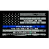 Thin Blue Line Blessed are the Peacemakers Flag Decal 4" or 6" Thumbnail