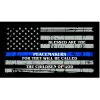 Thin Blue Line Blessed are the Peacemakers Flag Decal 4" or 6" Thumbnail