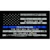 Thin Blue Line Blessed are the Peacemakers Flag Decal 4" or 6" Thumbnail