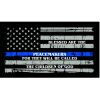 Thin Blue Line Blessed are the Peacemakers Flag Decal 4" or 6" Thumbnail