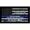 Thin Blue Line Blessed are the Peacemakers Flag Decal 4" or 6" Thumbnail
