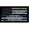 Thin Blue Line Blessed are the Peacemakers Flag Decal 4" or 6" Thumbnail