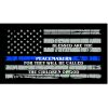 Thin Blue Line Blessed are the Peacemakers Flag Decal 4" or 6" Thumbnail