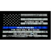Thin Blue Line Blessed are the Peacemakers Flag Decal 4" or 6" Thumbnail