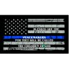 Thin Blue Line Blessed are the Peacemakers Flag Decal 4" or 6" Thumbnail