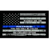Thin Blue Line Blessed are the Peacemakers Flag Decal 4" or 6" Thumbnail
