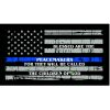 Thin Blue Line Blessed are the Peacemakers Flag Decal 4" or 6" Thumbnail