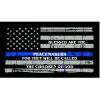 Thin Blue Line Blessed are the Peacemakers Flag Decal 4" or 6" Thumbnail