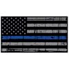 Blue Line Distressed Flag Decal 4" or 6" Thumbnail