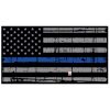 Blue Line Distressed Flag Decal 4" or 6" Thumbnail