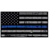 Blue Line Distressed Flag Decal 4" or 6" Thumbnail