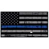 Blue Line Distressed Flag Decal 4" or 6" Thumbnail
