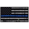 Blue Line Distressed Flag Decal 4" or 6" Thumbnail