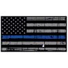 Blue Line Distressed Flag Decal 4" or 6" Thumbnail