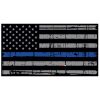 Blue Line Distressed Flag Decal 4" or 6" Thumbnail