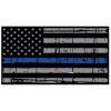 Blue Line Distressed Flag Decal 4" or 6" Thumbnail