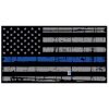 Blue Line Distressed Flag Decal 4" or 6" Thumbnail