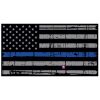 Blue Line Distressed Flag Decal 4" or 6" Thumbnail