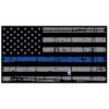 Blue Line Distressed Flag Decal 4" or 6" Thumbnail